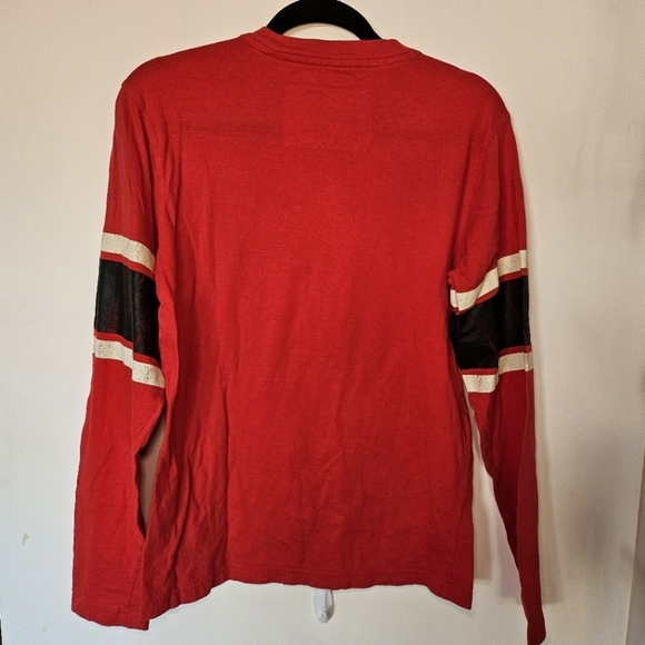 VGUC CCM Chicago Classic Blackhawks Logo Shirt Long Sleeve Mens Small Cotton - Picture 4 of 11